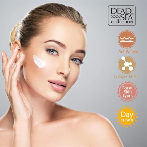 Dead Sea Collection Day Cream for Face with 3X Collagen, Dead Sea Minerals, and Vitamin E ? Anti Aging Nourishing Skin Care Moisturizer to Reduce Wrinkles (1.69 fl. oz)
