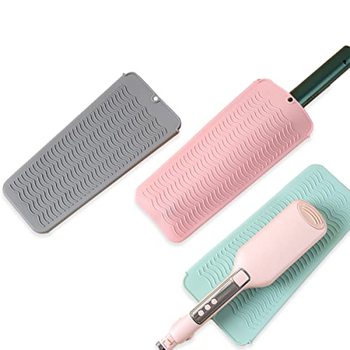 Heat Resistant Silicone Mat for Curling Iron & Flat Iron, 11x5in