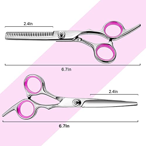 Hair Scissors Blending Shears Set, Fcysy Hair Cutting Scissors Kit Barber Scissors Thinning Shears, Hair Cut Set Professional Salon Haircutting Tools Hairdresser Scissors of Hairdressing Accessories