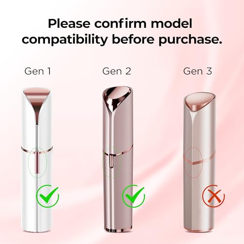 Flawless Replacement Heads Gen 2 - Replacement Heads for Flawless Facial Hair Remover - Replacement Blades for Finishing Touch Flawless Hair Removal 4 Counts