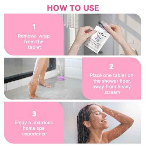 Shower Steamers Aromatherapy Gifts for Women Mom Men, Gifts for Her Stress Relief Home Spa, Christmas White Elephant Gifts, Birthday Gift Natural Essential Oil Self Care Relaxation Shower Bombs 6 Pack