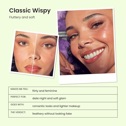 imPRESS Classic Wispy Pre-Glued Strip Lashes, 2 Pairs
