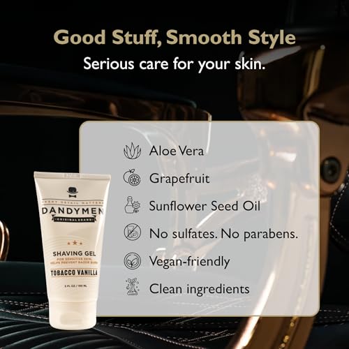 Shave Gel ? Precision Shave with Hydration ? 5 oz (1-pack, Tobacco Vanilla)