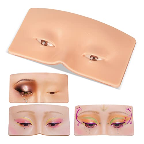 JimKing 3D Silicone Makeup Practice Face for Eyelash Extensions