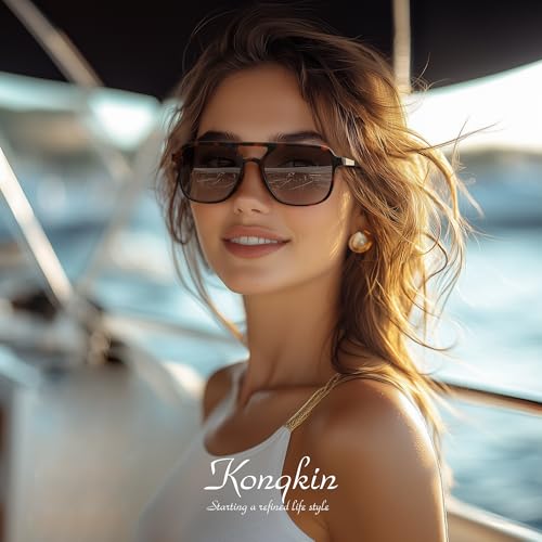 Retro Polarized Aviator Sunglasses for Men & Women - UV Protection