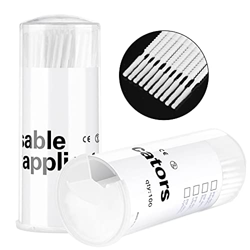 Disposable Micro Brush Applicators for Eyelash Extension Removal - 200 Pcs