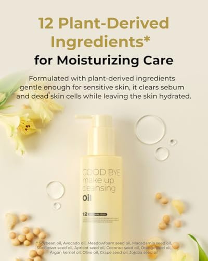 BOM Good Bye Makeup Cleansing Oil 6.76 oz | Vegan