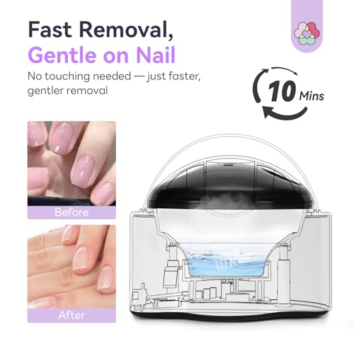 SAVILAND Steam Nail Polish Remover Machine - Gel & Acrylic Removal Kit