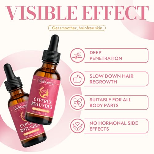 Cyperus Root Hair Removal Oil - Natural Body Hair Inhibitor