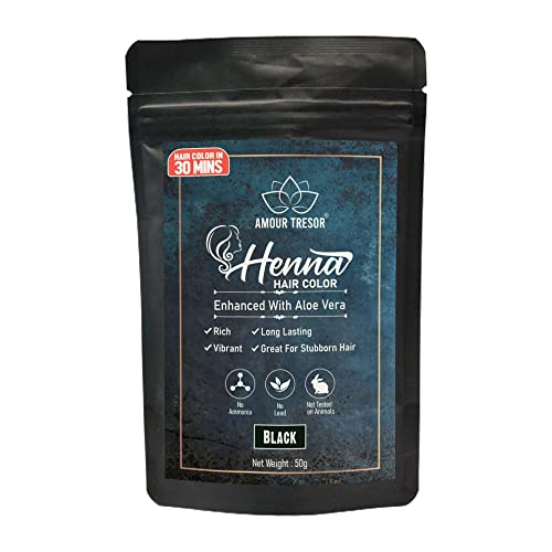 Amour Tresor 30 Minute Henna Hair Color Infused with Goodness of Herbs. Ammonia Free Hair Dye (Pack of 1, Blonde)