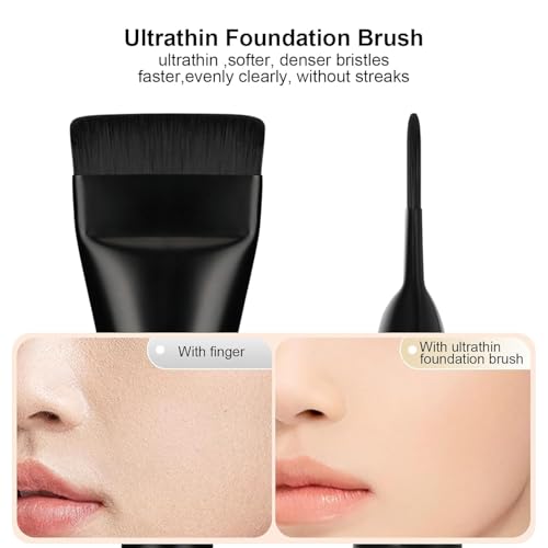 Foundation Brush - Flat Makeup Spatula for Liquid Foundation Blending