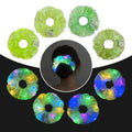 MUYANN 4-Pack LED Light Up Green Scrunchies for Women & Girls, Party & Festival Hair Accessories