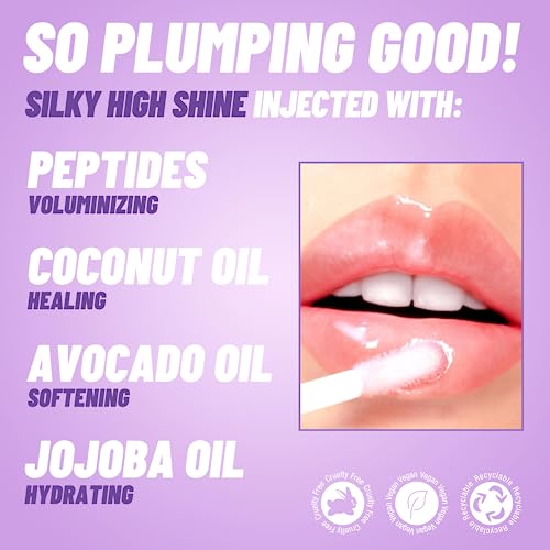 POP Beauty Plump Pout Clear Ice Lip Plumping Oil Gloss