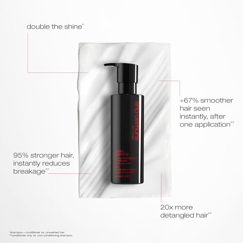 shu uemura art of hair Ashita Supreme Smoothing Conditioner - Adds Shine, Reduces Frizz, Strengthens Strands, Prevents Breakage, For All Hair Type, 8 Fl Oz