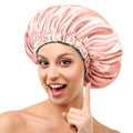 Mikimini Extra Large Reversible Satin Bonnet for Curly Hair
