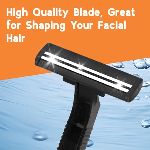 CXYARY 550 Pcs Twin Blade Disposable Razors With Clear Safety Cap, Shaving Razors Bulk for Men &Women, Stainless Steel Blade, Multipurpose Portable Shave Razor for Bathing Hotel Travel, Black