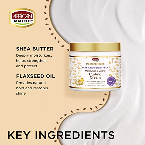 African Pride Moisture Miracle Curling Cream, 15 Oz (3 Pack)