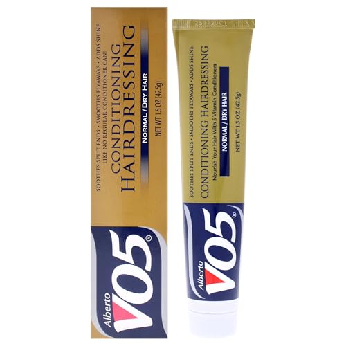 Alberto VO5 Conditioning Hairdressing for Normal/Dry Hair ? Smooths Flyaways, Adds Shine, Controls Split Ends, 1.5 oz (Pack of 6)