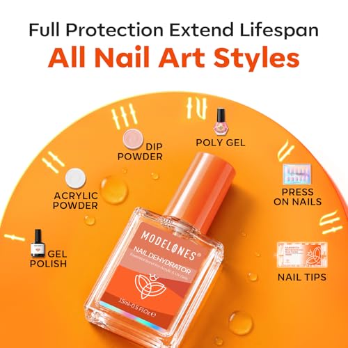 Modelones Professional Acid-Free Nail Dehydrator & pH Bonder (15ml)