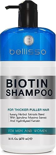 Biotin Shampoo for Thicker Hair - Sulfate Free Volumizing Formula
