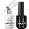 Beetles Gel Base & Top Coat Set - No-Wipe Glossy Finish