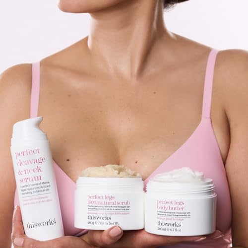THISWORKS Perfect Cleavage & Neck Serum with Marine Algae & Hyaluronic Acid ? Neck Cream Firms & Hydrates ? 5 fl oz