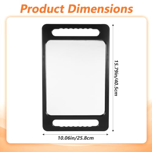 16x10 Professional Hand Mirror with Double Handles