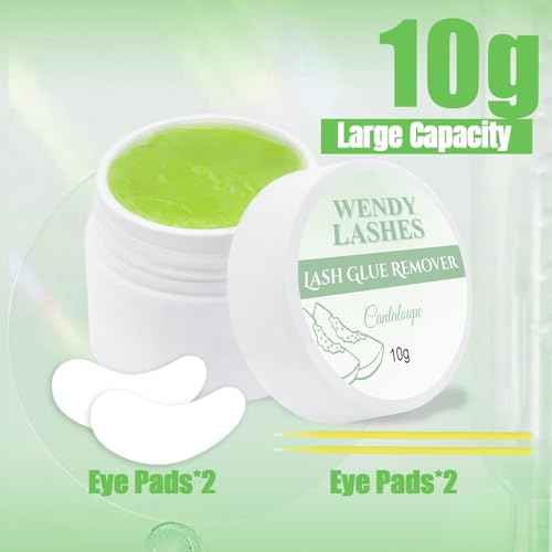 Eyelash Extension Remover Lash Remover for Lash Extensions Low Irritation Eyelash Glue Remover Professional Salon Eyelash Adhesive Remover(10g)