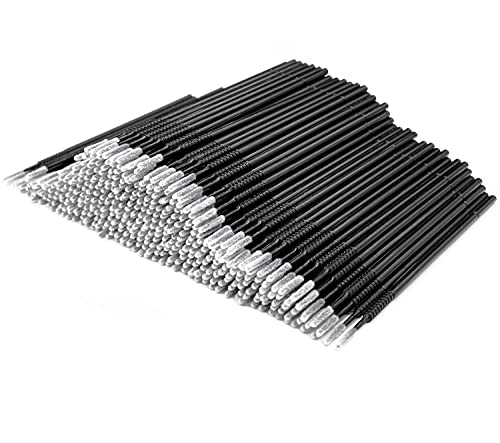 AIVIAI Black Disposable Micro Applicator Brushes for Makeup & Nail Art - 400pcs