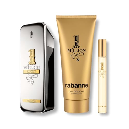 Rabanne 1 Million Lucky Men's Gift Set – Cologne, Shower Gel & Travel Spray
