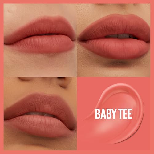 Maybelline Super Stay Teddy Lip Tint - Long-Lasting Matte Lipstick, 12HR Wear, Buildable Shades