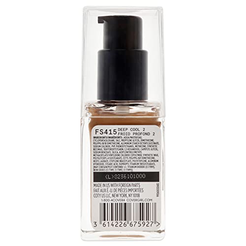 COVERGIRL Matte Ambition, All Day Foundation, Deep Cool 2, 1.01 Ounce