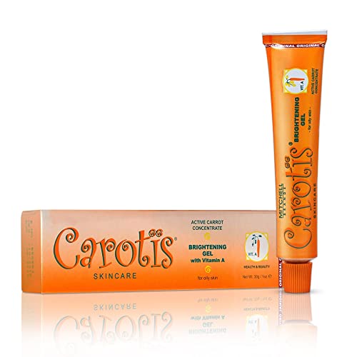 CAROT?S Brightening Gel | 30g / 1 fl oz | Fade Dark Spots on: Face Armpit, Body Knees, Feet, Hands, & Even Out Skin Tone | with Carrot Oil and Alpha Arbutin, For