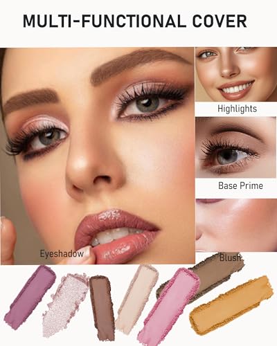 Single Matte Eyeshadow Palette, Light Nude Brown High Pigment