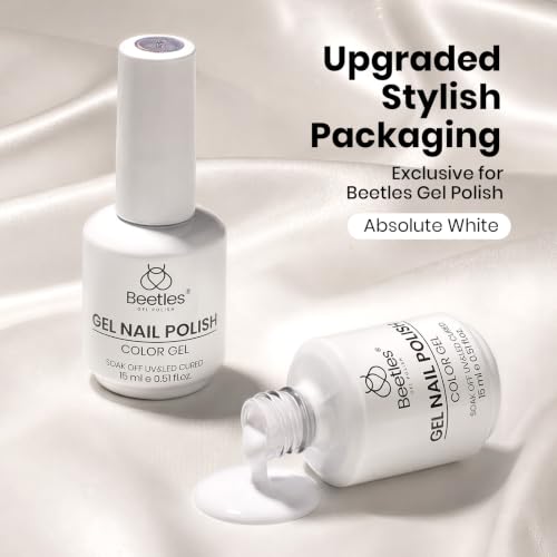 Beetles White Gel Polish 15ml - Creme White (A) French White - 219