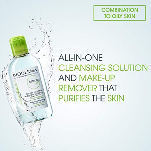 Bioderma - S?bium H2O - Micellar Water - Facial Cleanser and Makeup Remover - Face Cleanser for Combination to Oily Skin