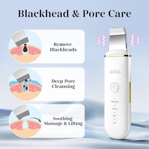 GUGUG Skin Scrubber Face Spatula | 4-Mode Blackhead Remover