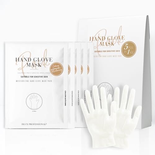 DLUX Professional Protein Moisturizing Hand Mask Gloves for Dry Hands