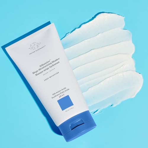 Drunk Elephant Silkamino Mega-Moisturizing Masker - 210 ml/7 fl oz - Silk Amino Acids - Clean Clinical - Sulfate-Free - Cruelty-Free - Dermatologist-Tested - Free of Essential Oils, Silicones, and SLS
