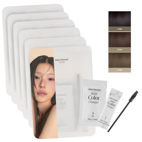 Eyebrow Bleach Kit - 6 Single Use Color Lightening Packets