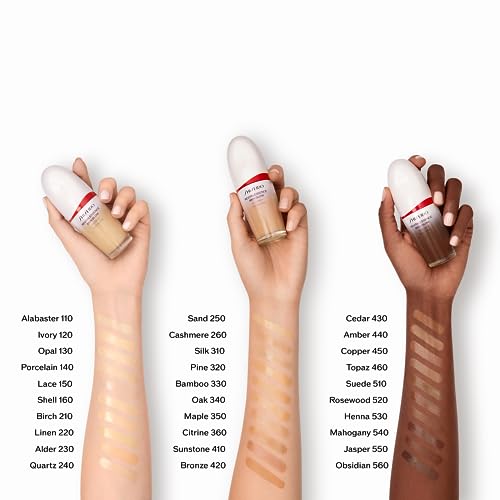 Shiseido RevitalEssence Skin Glow Foundation SPF 30, 460 Topaz - Buildable, Medium Coverage - 24-HR Hydration & 12-HR Wear - Transfer, Crease & Fade Resistant - Non-Comedogenic - All Skin Types
