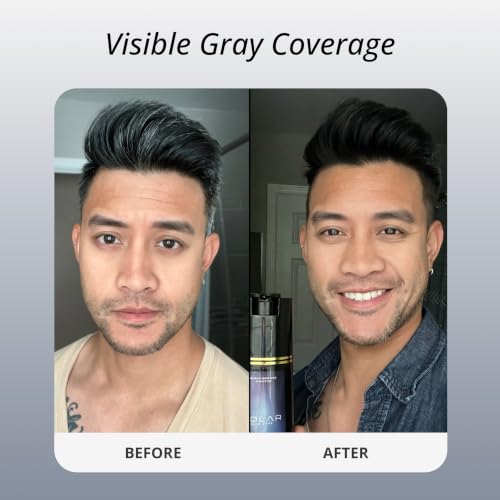 Polar Jet Black Hair Dye Shampoo - 10-Minute Gray Coverage