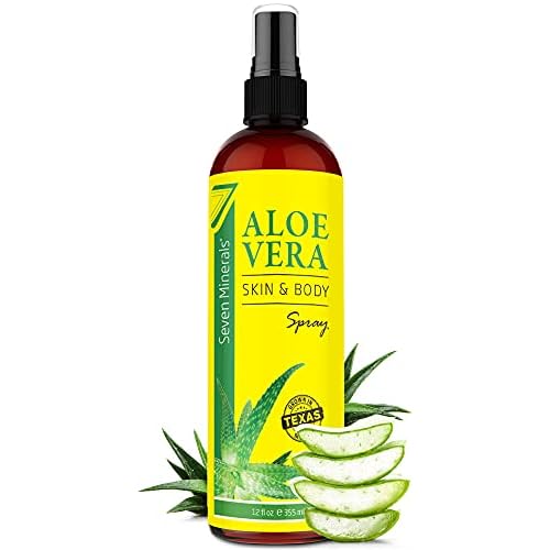 Seven Minerals Aloe Vera Spray & Travel Size Aloe Vera Gel