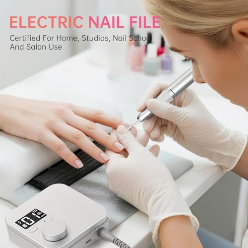 CHRISTINE SHELLY Rechargeable Nail Drill - 35000 RPM Efile Kit