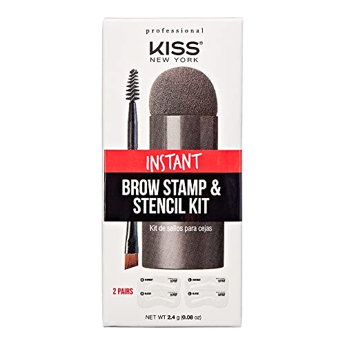 Kiss New York Professional Brow Stamp & Stencil Kit - Eyebrow Shaping Tool