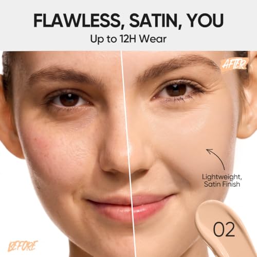 SKINTIFIC Full Coverage Cushion Foundation #02 Ivory
