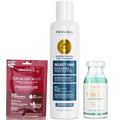 Prohall Brazilian Keratin Hair Treatment Kit 12.2 Fl Oz Pack of 3 - Formol-Free Smoothing