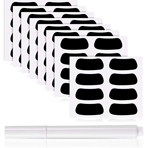Sumind 48 Pairs Black Eye Black Stickers for Sports - Model 49, Reusable & Easy to Use