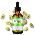 Green Coffee Bean Oil, Organic Green Coffee Oil for Cellulite, Skin, Face, Body & Hair - Reduces Puffiness, Dark Circles, Stretch Marks, Skin Tightening, Cold-Pressed (2 Fl Oz (Pack of 1))