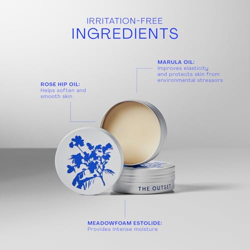 The Outset Botanical Barrier Rescue Balm, Ultra-Rich Multi-Use Hydrating Balm to Soothe Dry, Cracked & Irritated Skin, Hyaluroset Complex & Botanical Oils for Face, Lips, Hands & Body - 1.5 oz
